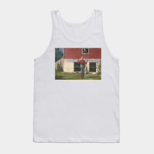 In the Garden (Rustic Courtship) by Winslow Homer Tank Top